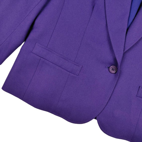 80s Vintage Pendleton Blazer: Purple Virgin Wool,… - image 6