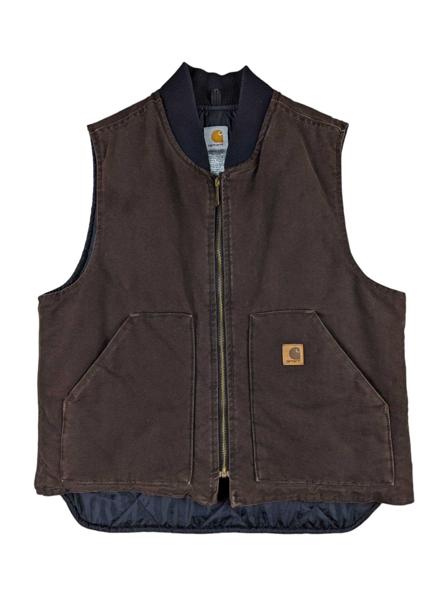 Artic Vest Canvas Brown - Black & Blue Shop