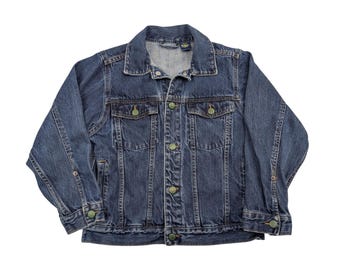 Vintage OshKosh Denim Jacket | Dark Wash, Kids Size 8