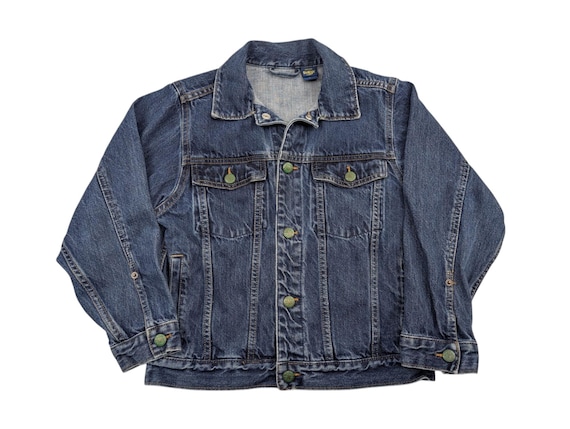 Vintage Oshkosh Denim Jacket | Dark Wash, Kids Size 8 - Etsy