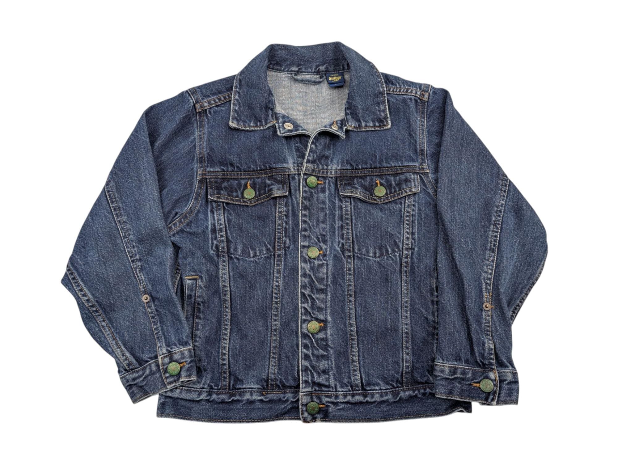 Vintage Oshkosh Denim Jacket | Dark Wash, Kids Size 8 - Etsy