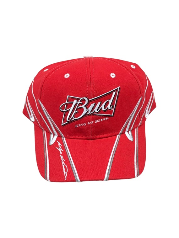 80's 90's Budweiser キャップ ヌードレディ Y2k Vintage BUDWEISER Hat Bud Racing King of Beers Strap Back Hat