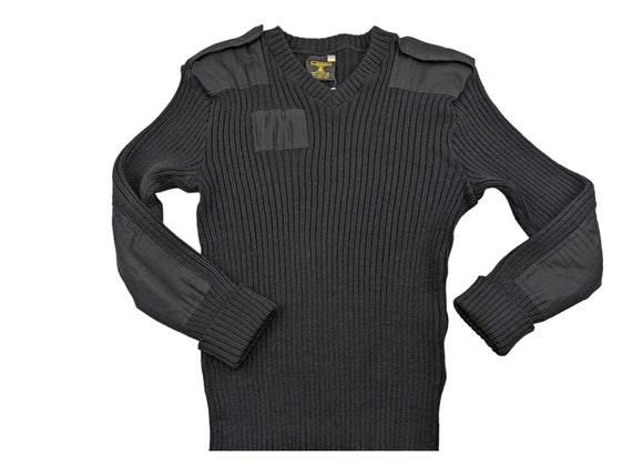Military sweater black cheap