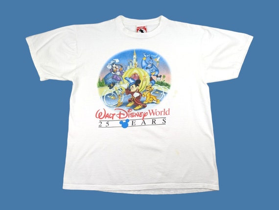 90s Vintage DISNEY T-shirt 1996 Walt Disney World 25th - Etsy Israel