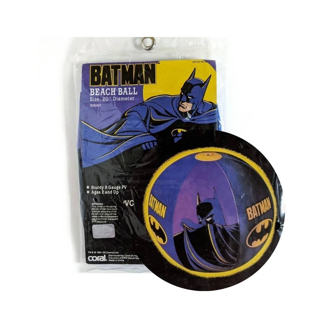 90s Vintage BATMAN Beach Ball 1991 Batman Returns Inflatable - Etsy