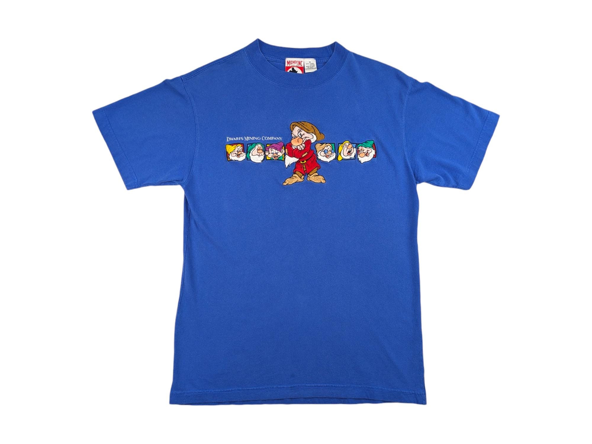 90年代ヴィンテージディズニーTシャツ、白雪姫の刺繍入り、ミディアム