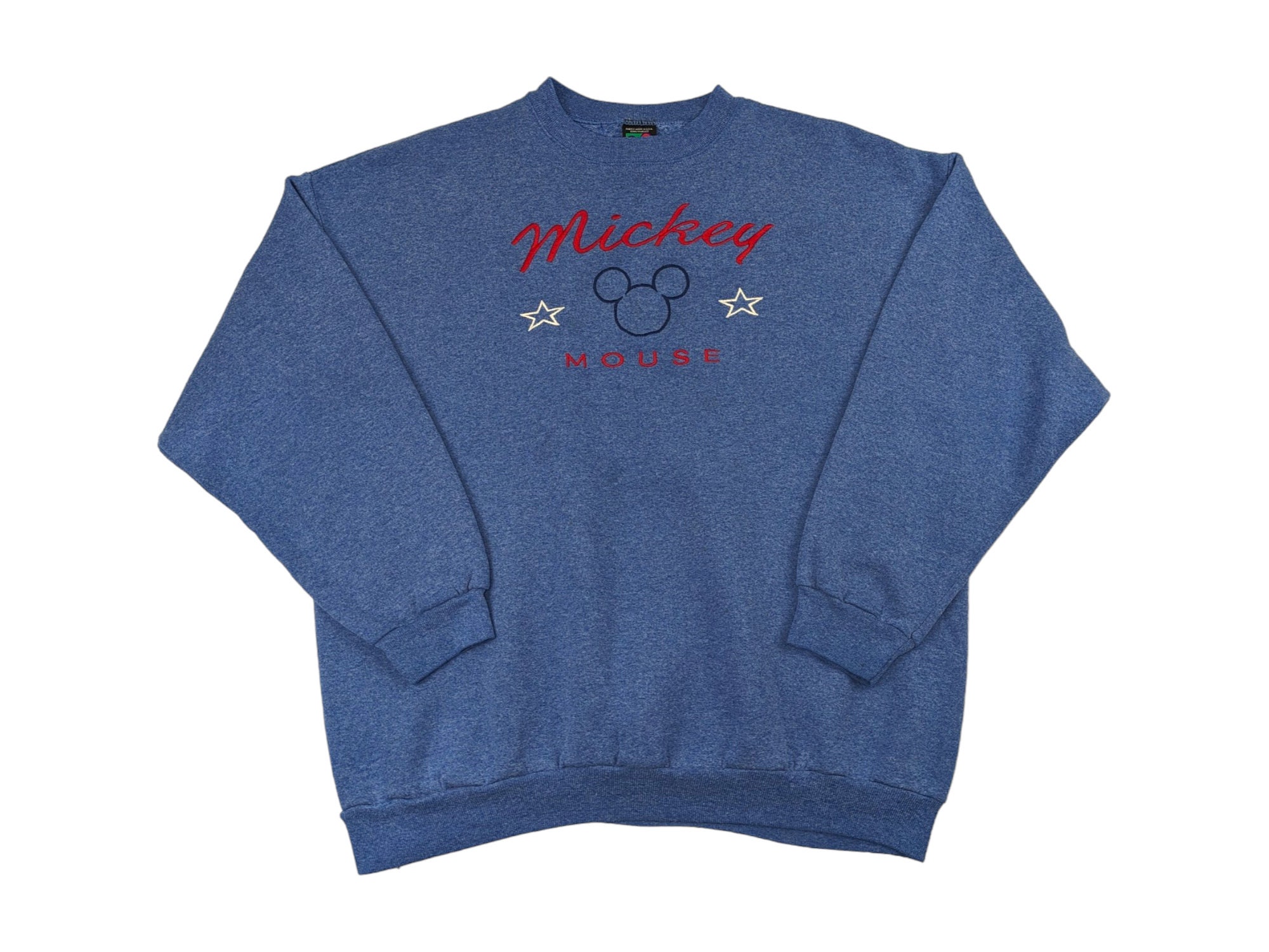90s Vintage MICKEY Crewneck Embroidered Mickey Mouse USA