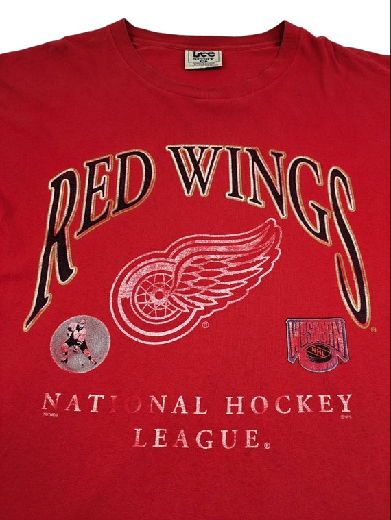 90s Vintage RED WINGS T-Shirt Detroit Red Wings G… - image 3