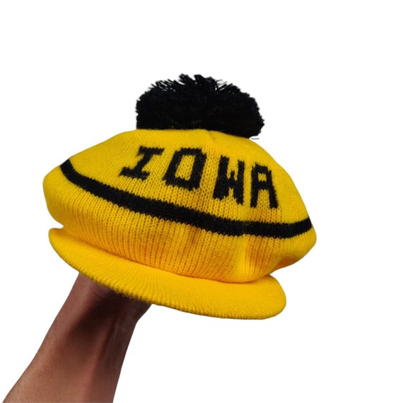 Vintage IOWA Knit Beanie University of 
