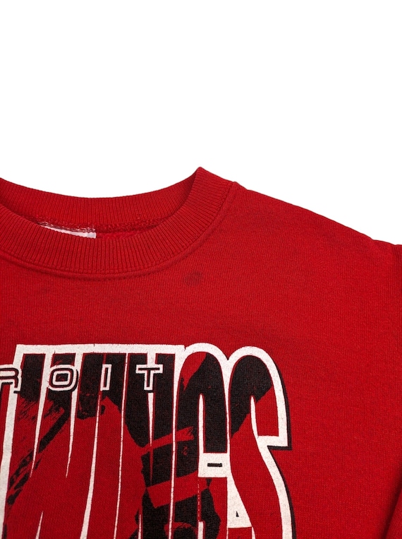 KIDS || 90's Vintage RED WINGS Sweatshirt Detroit… - image 5