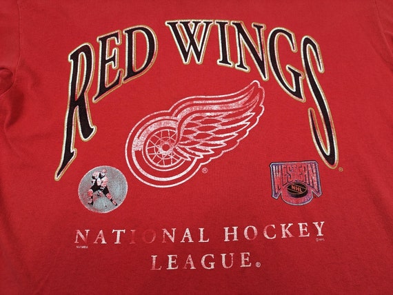 90s Vintage RED WINGS T-Shirt Detroit Red Wings G… - image 4