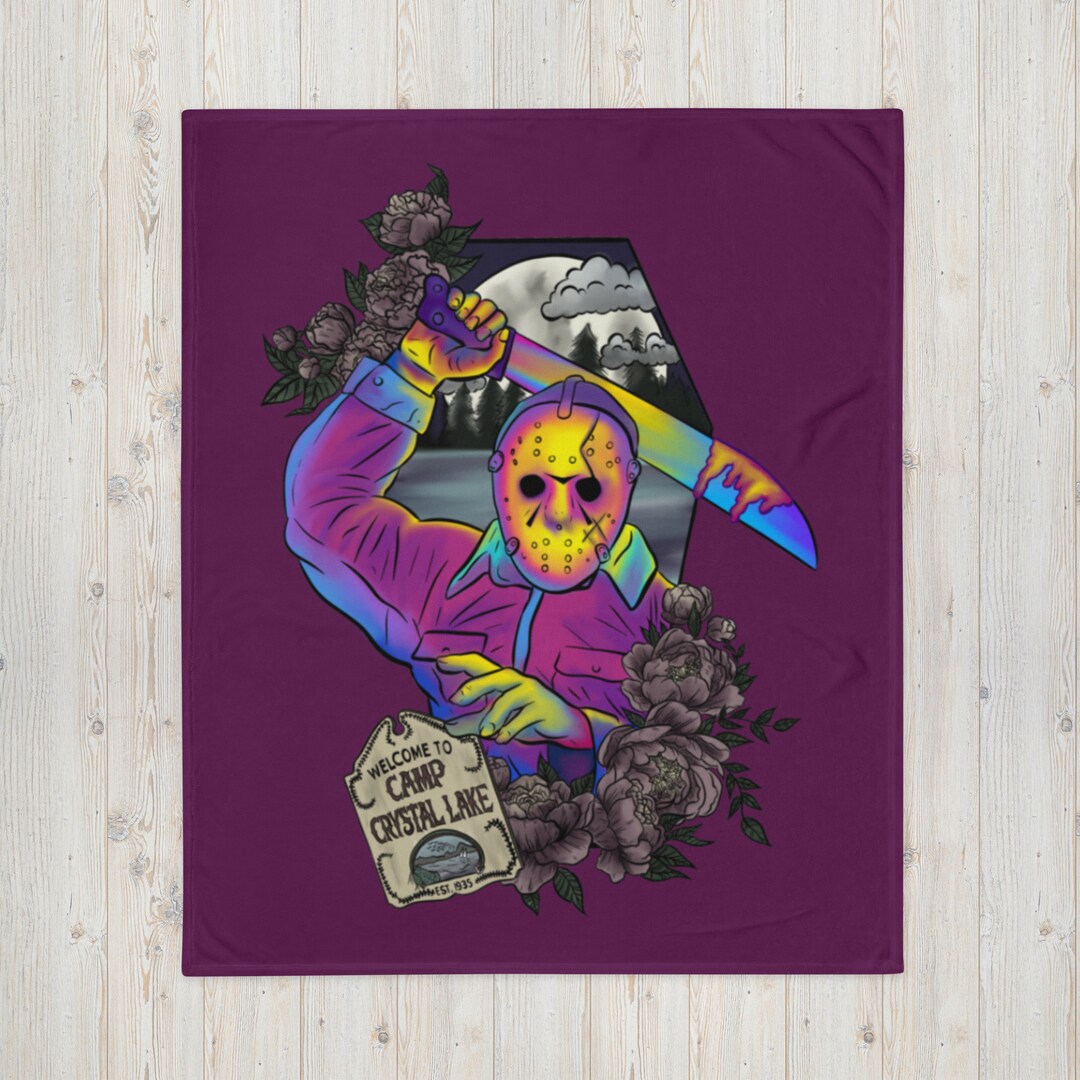 His Name Was Jason... Throw Blanket friday the 13th Jason Etsy