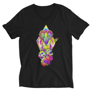 Der Teufel - T-Shirt mit V-Ausschnitt