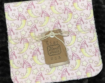 Handmade Baby Burp Cloths (Set of 3)