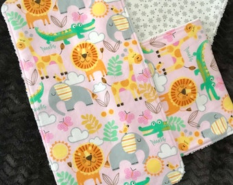 Handmade Baby Burp Cloths (Set of 3)