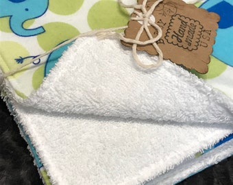 Handmade Baby Burp Cloths (Set of 3)