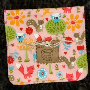 Handmade Baby Burp Cloths (Set of 3)