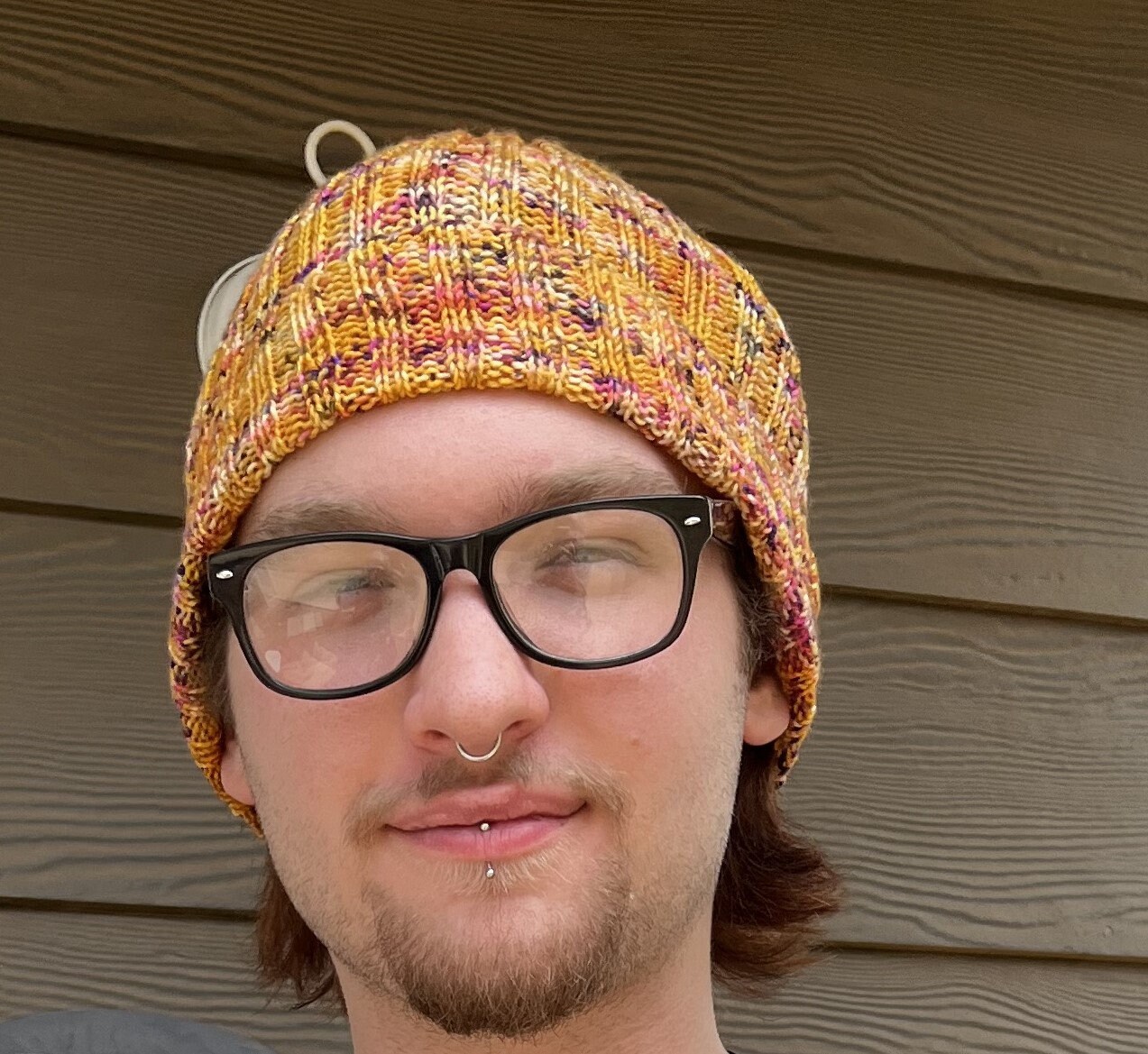 Hat Hand Knit - SUPERBURST Beanie 513 Slouch Yellow Mustard