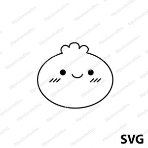 Steamed Bao Friend Cricut Silhouette Cameo Digital File SVG