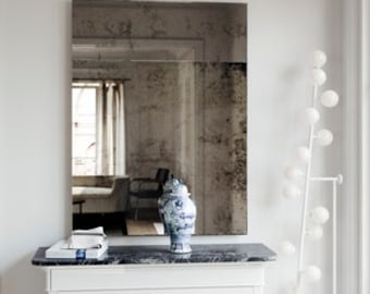 Custom version of this mirror will measure 54" x 75"