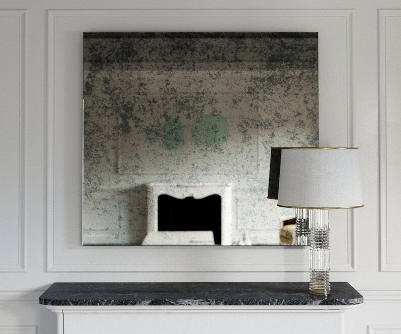 2 Mirror Panels 45 x 14 Custom Antiqued Mirrors for David Etsy