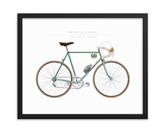 Brooklyn, Bianchi, Sanson, Raleigh Iconic Vintage Cycling Jersey Print Poster