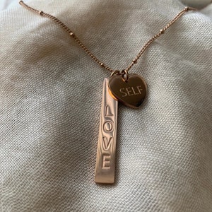 Self Love (Heart) Bars Necklace