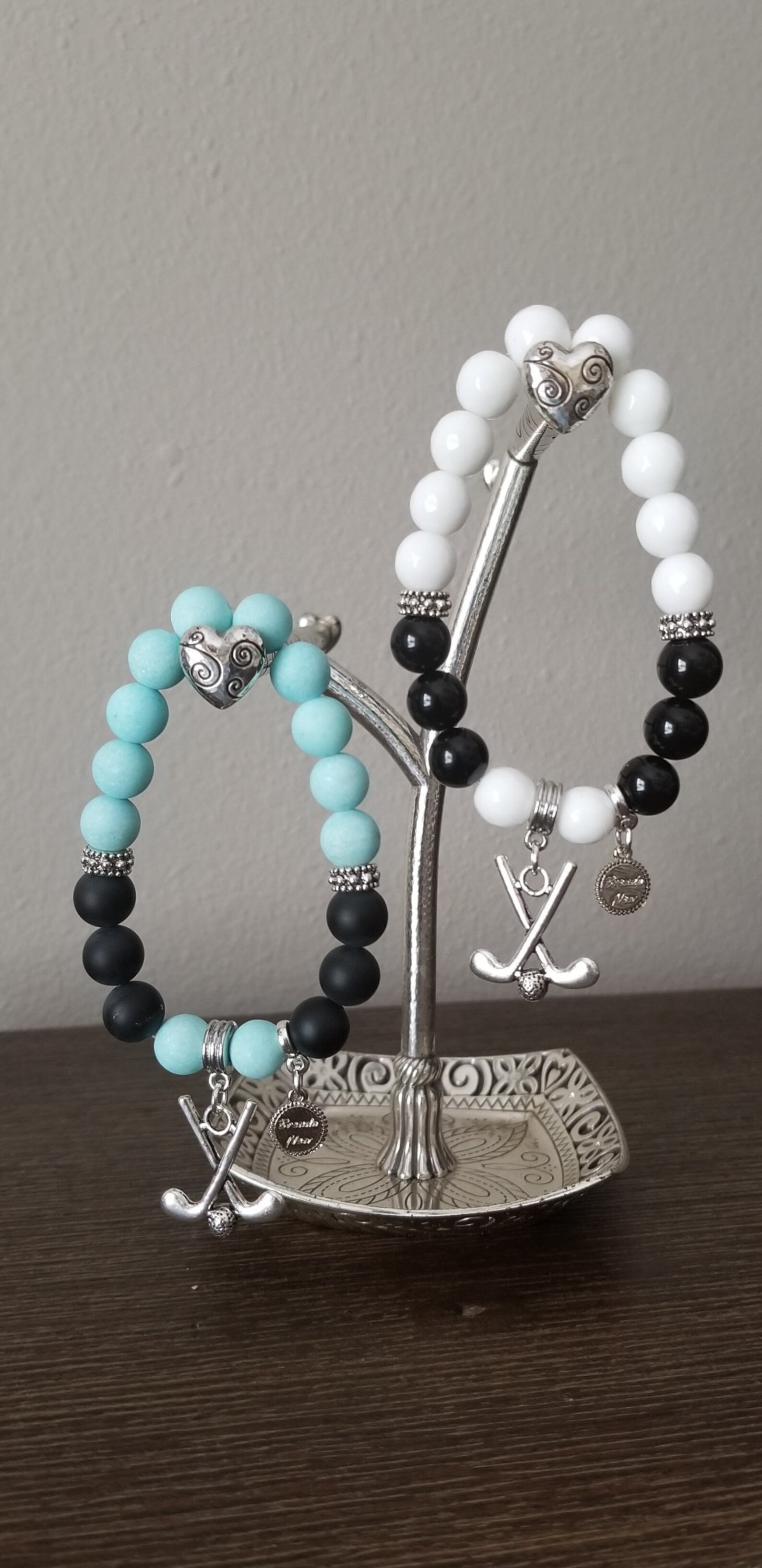 Golf Bracelet Golf Bracelet Charm Golf Bracelet Beaded Golf Etsy