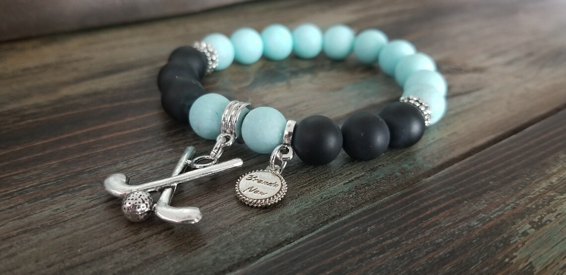 Golf Bracelet Golf Bracelet Charm Golf Bracelet Beaded Golf Etsy