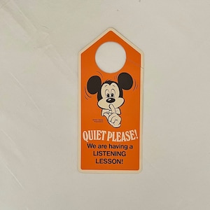 Mickey Mouse Door Hanger Sign Disney