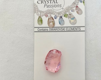 Swarovski Divine Rock Crystal Lt Rose Pendant 19 mm