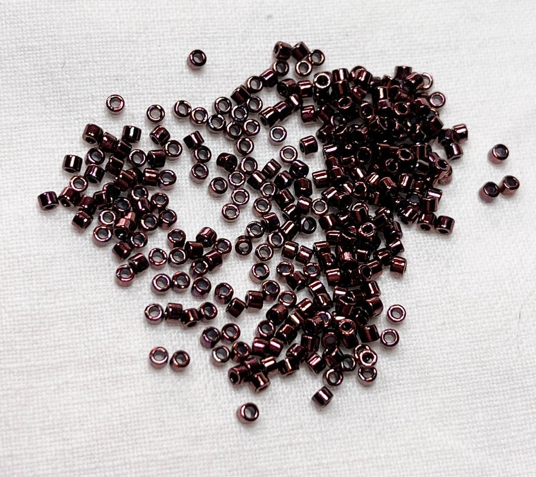 Metallic Ball On Raspberry Seed Beads Delica Raspberry Metallic 11/0 7.5g - Etsy
