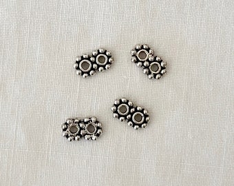 Sterling Silver Spacers 2-Strand Four
