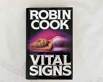 Autographed Book Medical Fiction Robin Cook Vital Signs Hardcover