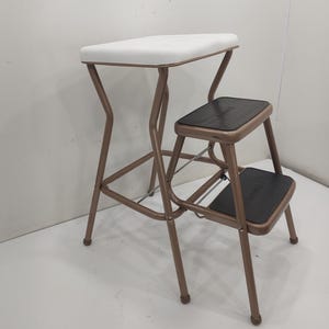 Vintage Kitchen Step Stool, Cosco Kitchen Stool with Fold Out Steps, Mid Century Step Stool