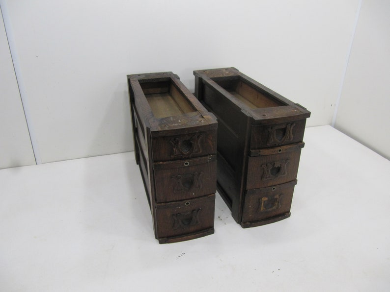 Three Stak Wood Singer Sewing Machine Drawers Wood Etsy