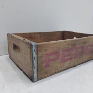 Holzkiste, Sodakiste, Pepsi Holz Aufbewahrungskiste, Holzkiste, Foto Requisite, Serviertablett