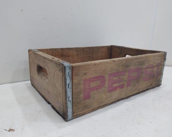 Cassa di legno, cassa per bibite, cassa di legno per Pepsi, scatola di legno, accessorio per foto, vassoio da portata