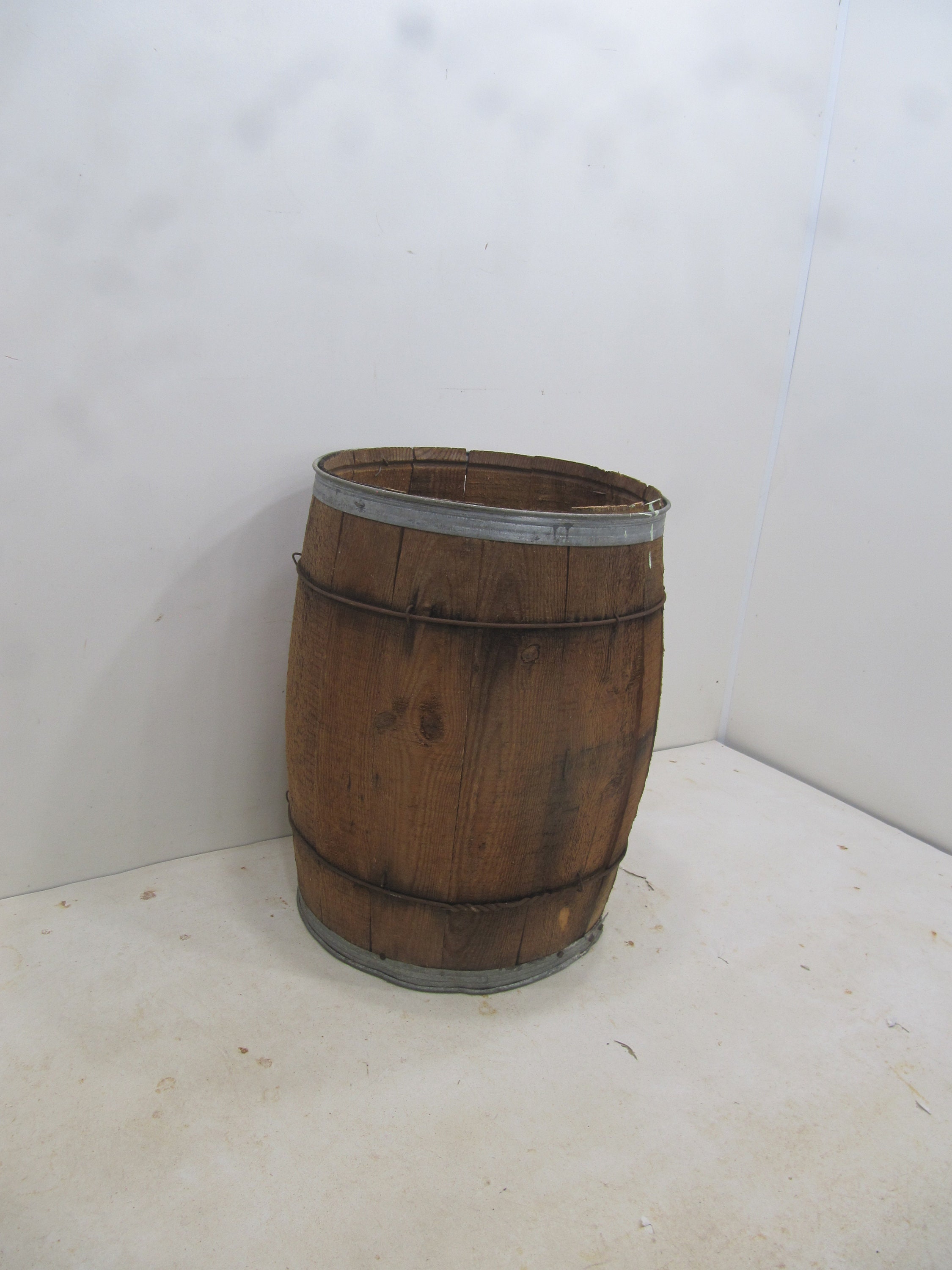 Wood Nail Keg Barrel, Table Barrel,Wooden Barrel, Nail Keg, Mini Barrel