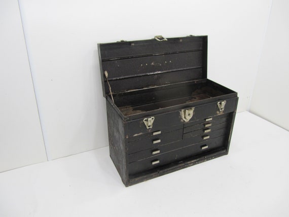 Vintage Toolbox Machinist Toolbox Industrial Cabinet Etsy