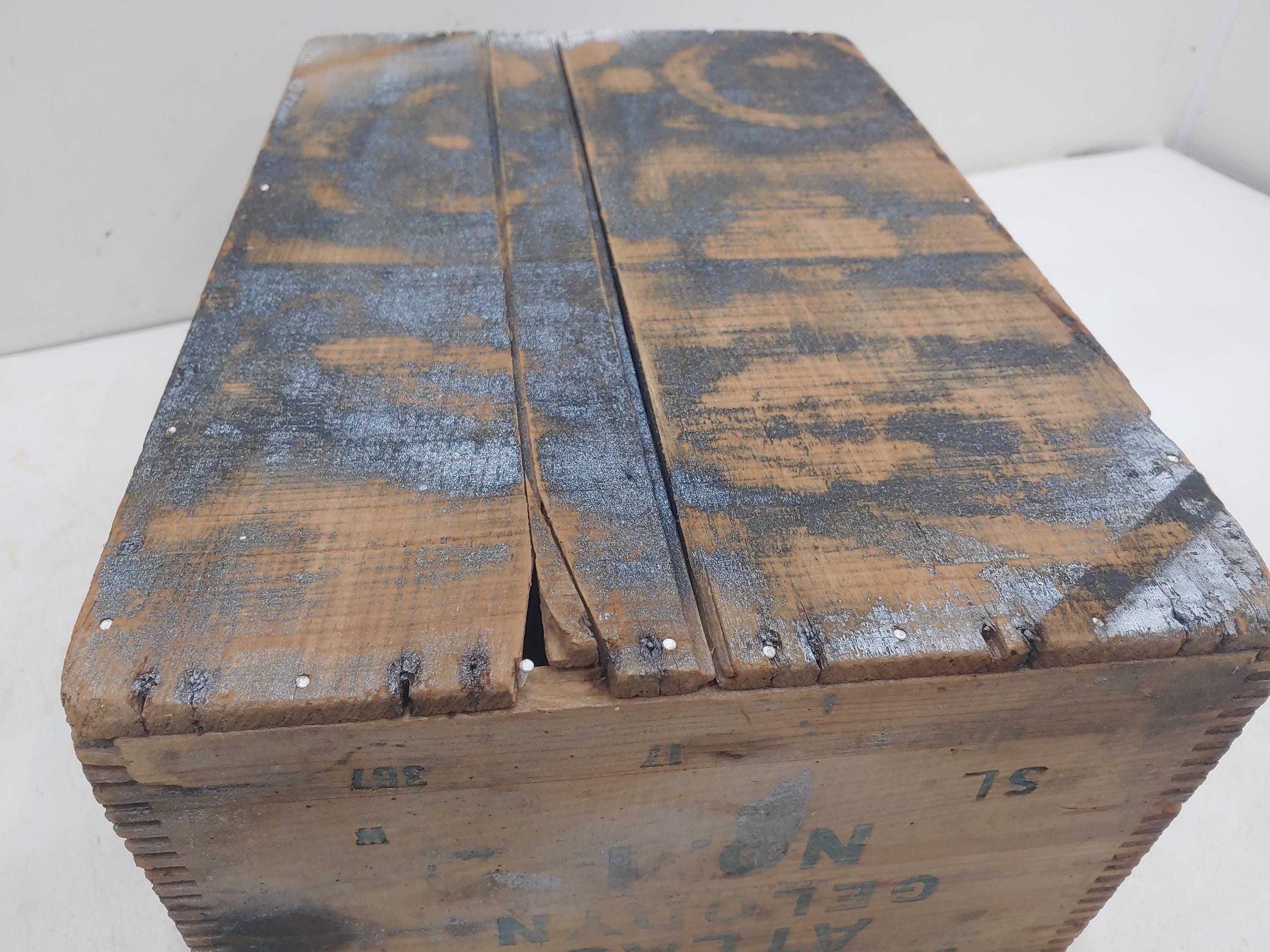 Dynamite Create Vintage, Wood Dynamite Crate, Wooden Crate, Rustic Wood Explosive Crate ...