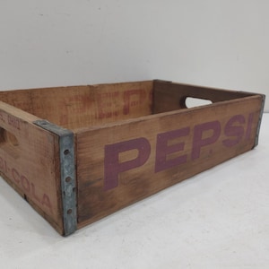 Holzkiste, Sodakiste, Pepsi Holz Aufbewahrungskiste, Holzkiste, Foto Requisite, Serviertablett