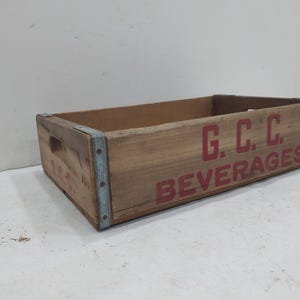 Wood Crate, Soda Crate, G.C.C Wood Storage Crate, Wood Box, Photo Prop,Serving Tray
