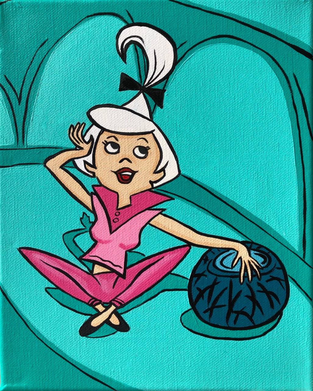 New Retro vintage TV Show the Jetsons, Judy jetson - original hand painted ...