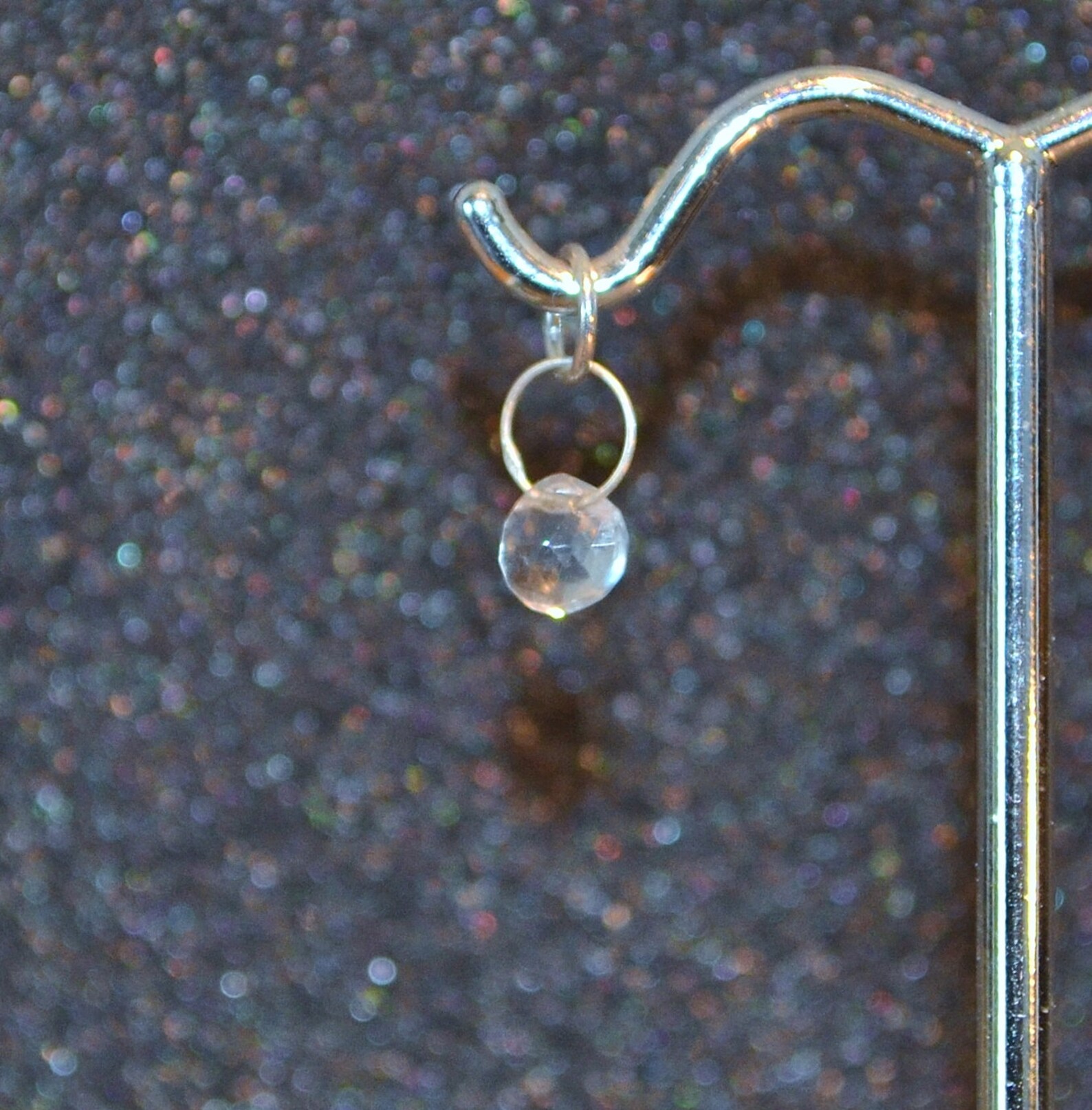 Diamant Brut Briolette 0.77 Carat - Naturel, Blanc Transparent, Percé, D'Afrique Du Sud