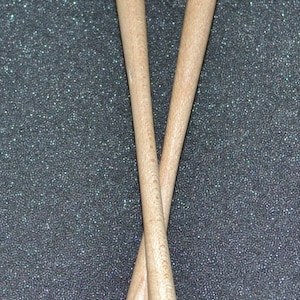 Hair Sticks - Sterling Silver, 3D Polyhedral Geometric, modern, comfortable, non-plated, sold as a pair with Maplewood sticks and steel pin.