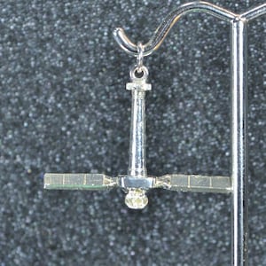 Chandra X-Ray Observatory Space Telescope Pendant Or Charm. Nickel free and hypoallergenic.  Astronomy jewelry to show your inner stargazer!