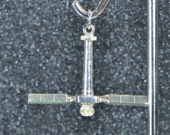 Chandra X-Ray Observatory Space Telescope Pendant Or Charm. Nickel free and hypoallergenic.  Astronomy jewelry to show your inner stargazer!