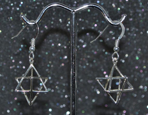 Orecchini A Bottone Stella Di David In Argento 925, 10 Mm, Ebraici