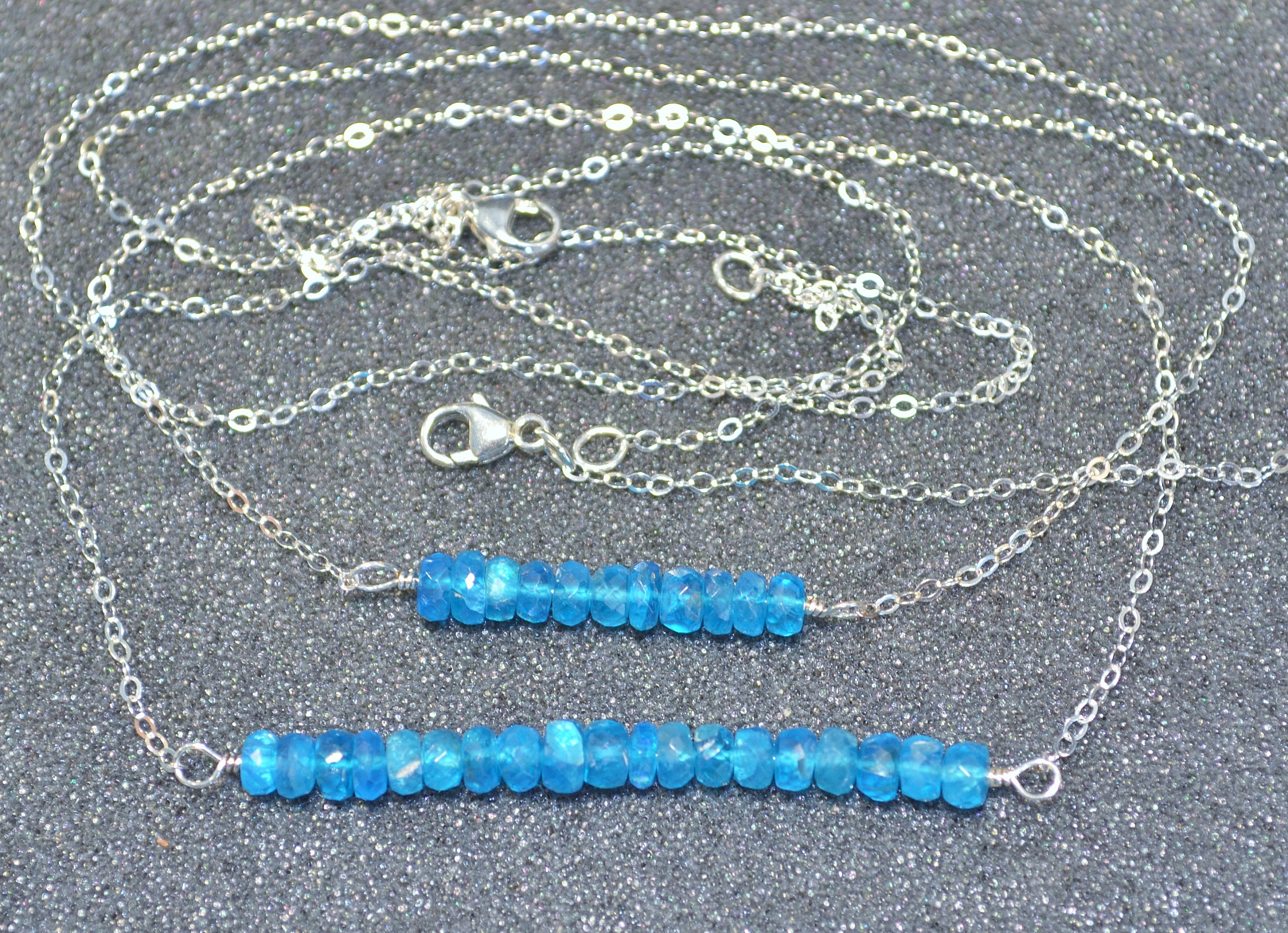 Collana In Argento Con Apatite Blu Neon-1876YZ | Gioielli - Foto 12